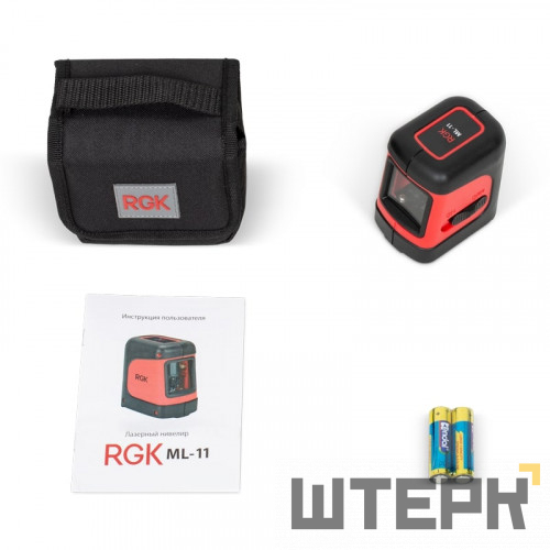Комплект: лазерный уровень RGK ML-11 + штатив AMO A160