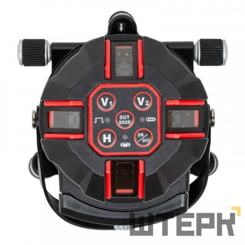 Комплект: лазерный уровень RGK UL-44W Black + штанга-упор