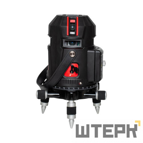 Комплект: лазерный уровень RGK UL-44W Black + штанга-упор приемник рейка