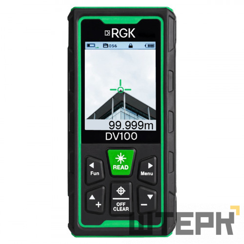 Лазерный дальномер с видоискателем RGK DV100 с калибровкой