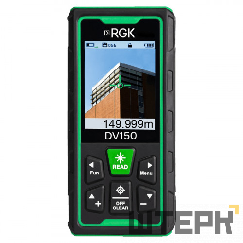 Лазерный дальномер с видоискателем RGK DV150 с калибровкой