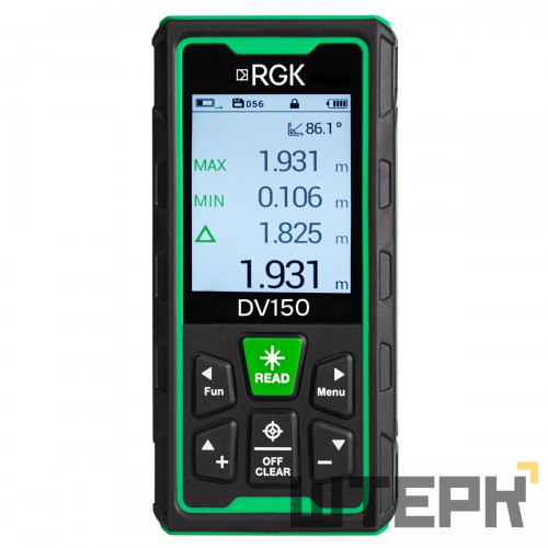 Лазерный дальномер с видоискателем RGK DV150 с калибровкой