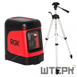 Комплект: лазерный уровень RGK ML-11 с калибровкой + штатив RGK F130 рулетка RGK RM3
