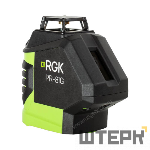 Комплект: лазерный уровень RGK PR-81G с зеленым лучом + штатив RGK LET-150