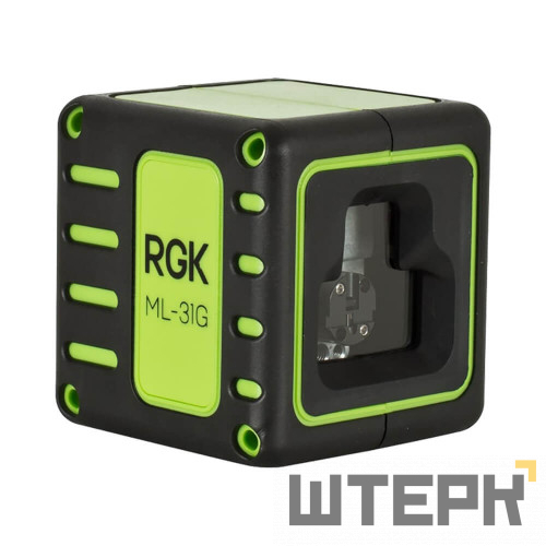 Комплект: лазерный уровень RGK ML-31G + штатив RGK F170 кронштейн RGK K-5