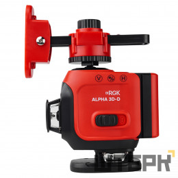 Лазерный уровень RGK ALPHA 3D-D с зелёным лучом