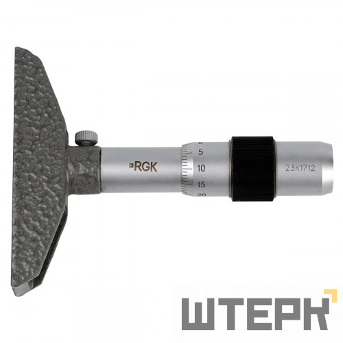 Глубиномер микрометрический RGK GM-75 с калибровкой