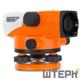 Комплект оптический нивелир RGK N-24 с поверкой + штатив S6-N + рейка AMO S4