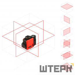Лазерный уровень AMO LN 3D-360 Red с калибровкой