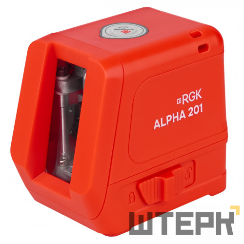 Лазерный уровень RGK ALPHA 201 с калибровкой с красным лучом