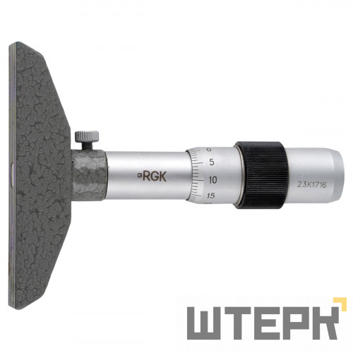 Глубиномер микрометрический RGK GM-100 с калибровкой