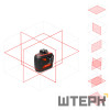 Комплект: лазерный уровень RGK PR-3R + штанга-упор