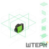 Лазерный уровень AMO LN 3D-360 Green с калибровкой