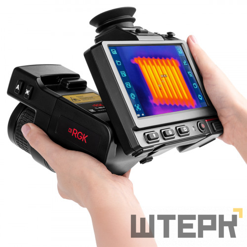 Тепловизор RGK TL-480 Pro с поверкой в комплекте с телеобъективом 12°